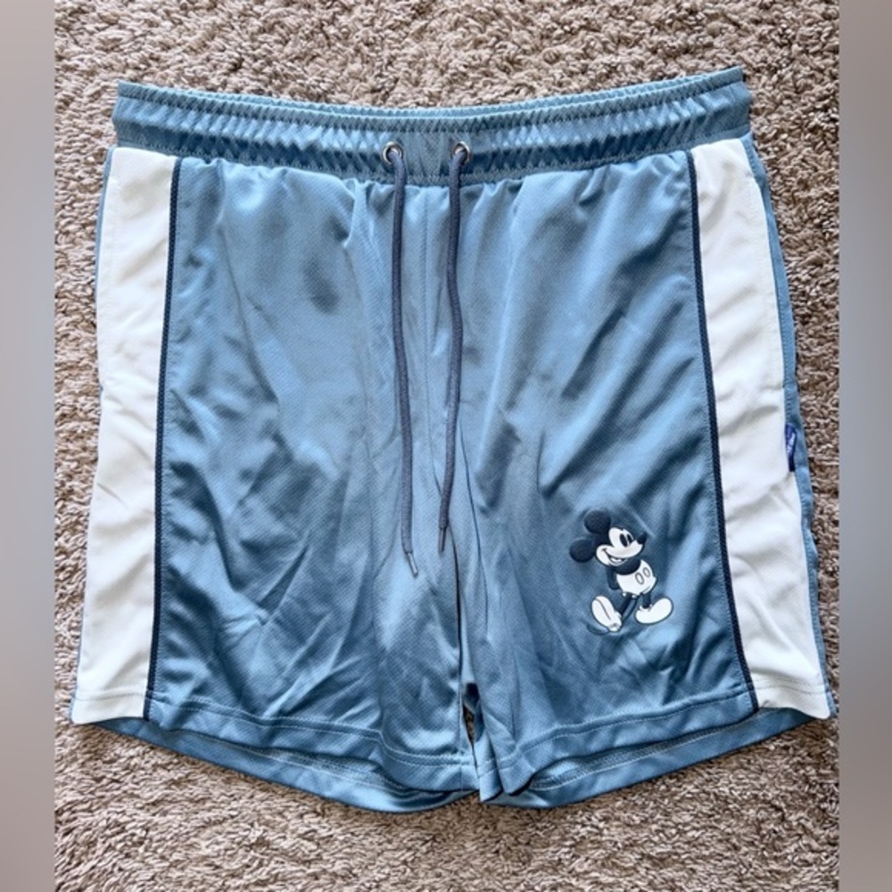 Disney Men's Athletic Shorts in Blue and White